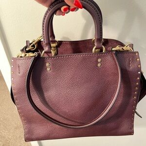 Coach Plum Leather Tote